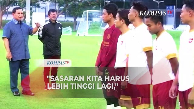 Momen Prabowo Subianto Pantau Latihan Persib U-17 di Aspire Academy Qatar