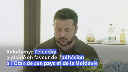 Zelensky: les "doutes" sur l'adhésion de l'Ukraine à l'Otan mettent l'Europe en danger