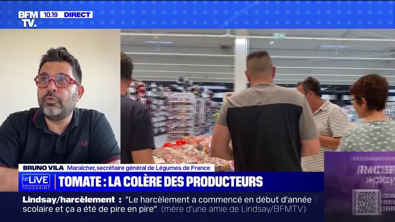 "On trouve inacceptable d'avoir autant de tomates marocaines sur les étals en pleine saison de production française", explique le secrétaire général de Légumes de France