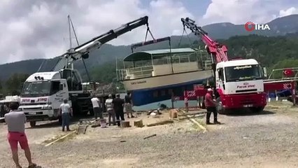 Korku dolu anlar! Büyük bir gürültüyle koptu