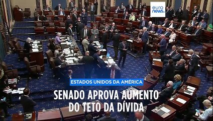 Senado aprova aumento do teto da dívida dos EUA
