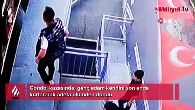 Gondol kazasında canını zor kurtardı