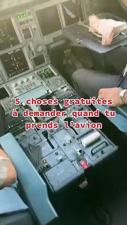 Les choses gratuites que tu peux demander quand tu prends l’avion