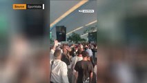 Roma fans harass referee Anthony Taylor at airport