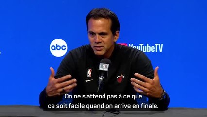 Heat - Spoelstra : "On ne s'attend pas à ce que ce soit facile quand on arrive en finale"