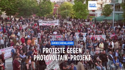 Protest gegen 73 ha Photovoltaik-Projekt in Griechenland
