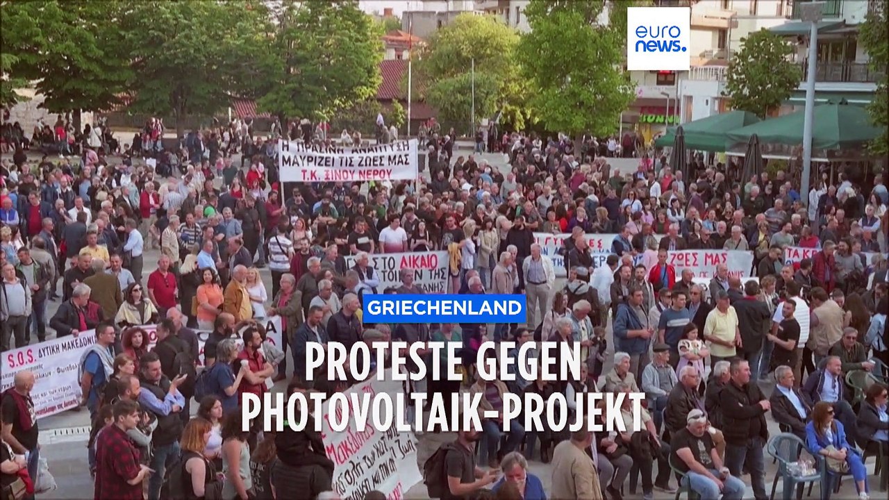 Protest gegen 73 ha Photovoltaik-Projekt in Griechenland