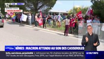 Emmanuel Macron attendu à Nîmes au son des casseroles