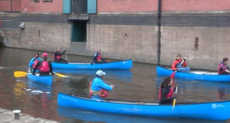 Team GB canoeists help clear Nottingham Canal of plastic
