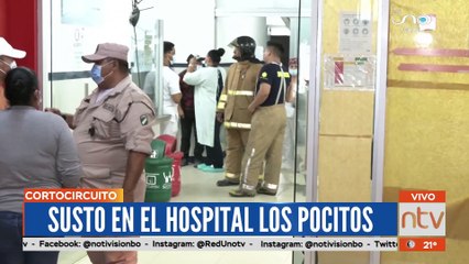 Evacuaron pacientes del hospital los Pocitos por corto circuito