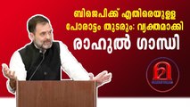 ബിജെപിക്ക് എതിരെയുള്ള പോരാട്ടം തുടരും: വ്യക്തമാക്കി രാഹുല്‍ ഗാന്ധി