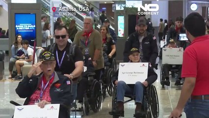 79ème anniversaire D-Day : des vétérans américains escortés vers la France