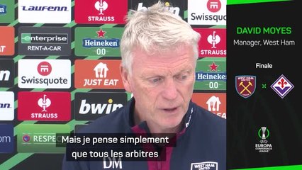 Finale - David Moyes prend la défense d'Anthony Taylor