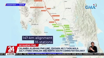 Calamba-Alabang PNR line, isasara ng 5 taon mula July 2 para simulan ang North-South Commuter Railway | 24 Oras