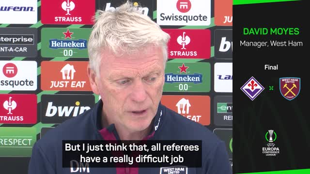 Moyes slams Roma attack on referee Taylor