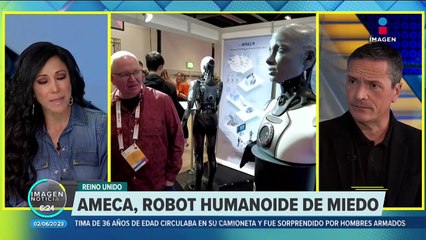 "Ameca", robot humanoide que puede responder como si fuera un humano