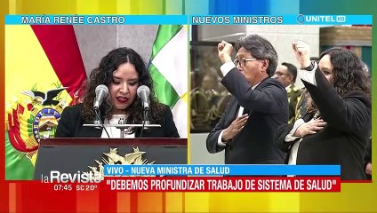 María Renée Castro asume como tercera ministra de Salud en la gestión de Arce, habla del SUS