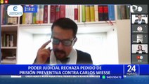 Liberan a Carlos Wiesse: abogado deberá retirarse de edificio y no podrá salir del país