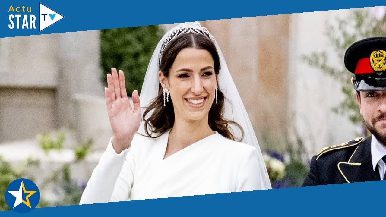 Rania de Jordanie : Sa sublime belle-fille Rajwa renversante dans une deuxième robe de mariée magist