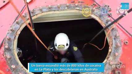 Un barco escondió más de 800 kilos de cocaína en La Plata y los descubrieron en Australia