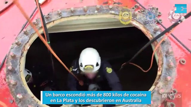 Un barco escondió más de 800 kilos de cocaína en La Plata y los descubrieron en Australia