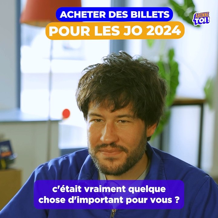Il a acheté une place pour les JO 2024