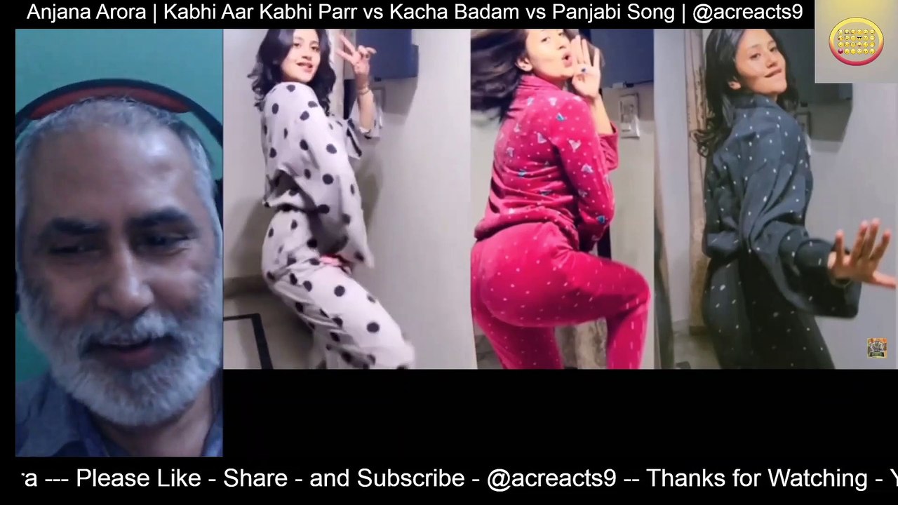 Anjana Arora ｜ Kabhi aar kabhi parr vs kacha badam vs Panjabi song ｜ Reaction ｜ @acreacts9  [fAOs2eP29mc]