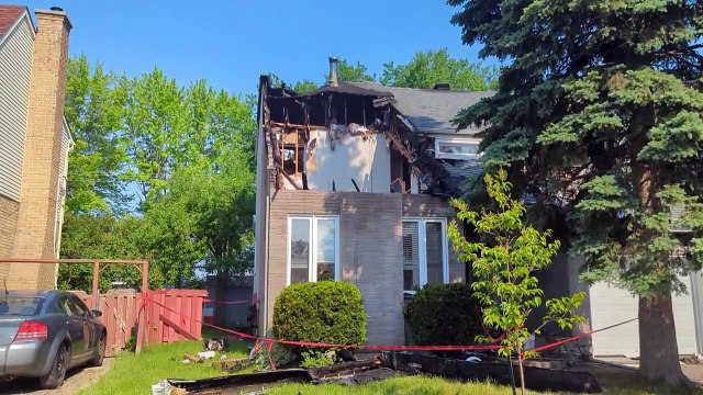 Incendie La Prairie (Le Reflet - Erick Rivest)