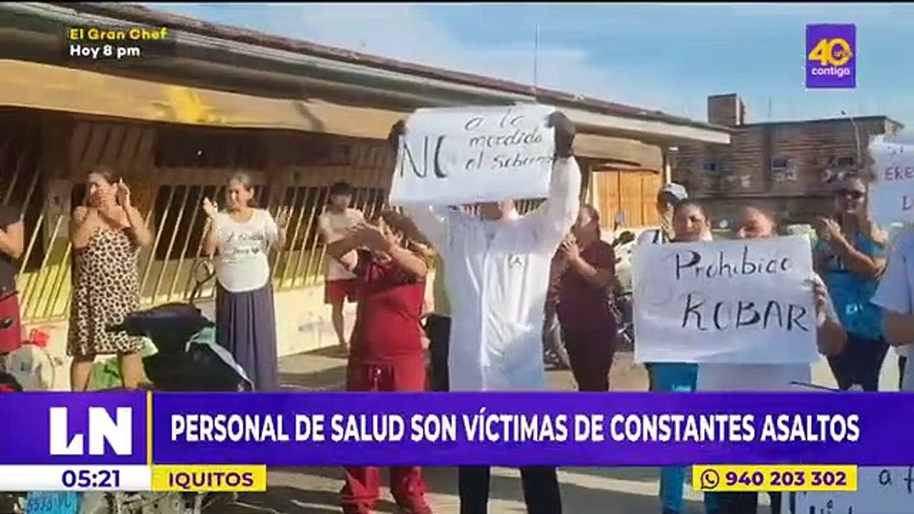 Agresiones y robos en posta médica de Iquitos.