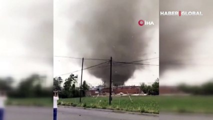 Korku filmini aratmayan görüntüler Çin’de kaydedildi! Hortum anları kamerada... Çok sayıda kişi yaralandı