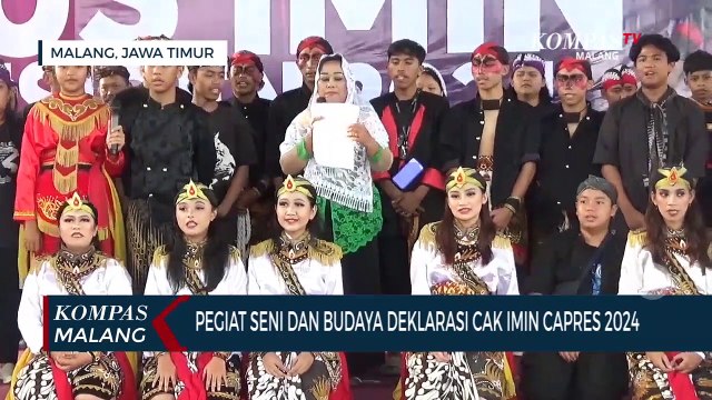 Pegiat Seni Budaya Malang Deklarasi Dukung Cak Imin Capres 2024