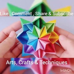 Beautiful rainbow colorful spiral star