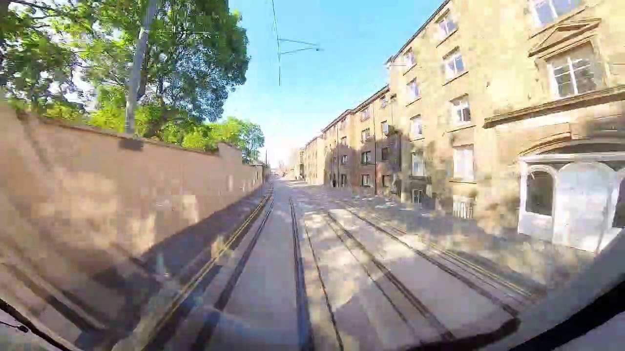 Edinburgh Trams to Newhaven cabs eye view