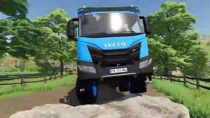 Farming Simulator 22 119 - COLORED IVECO TIPPER DEATH RUN