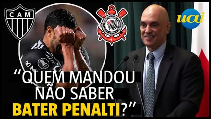 Em BH, Alexandre de Moraes provoca Hulk, do Atlético-MG