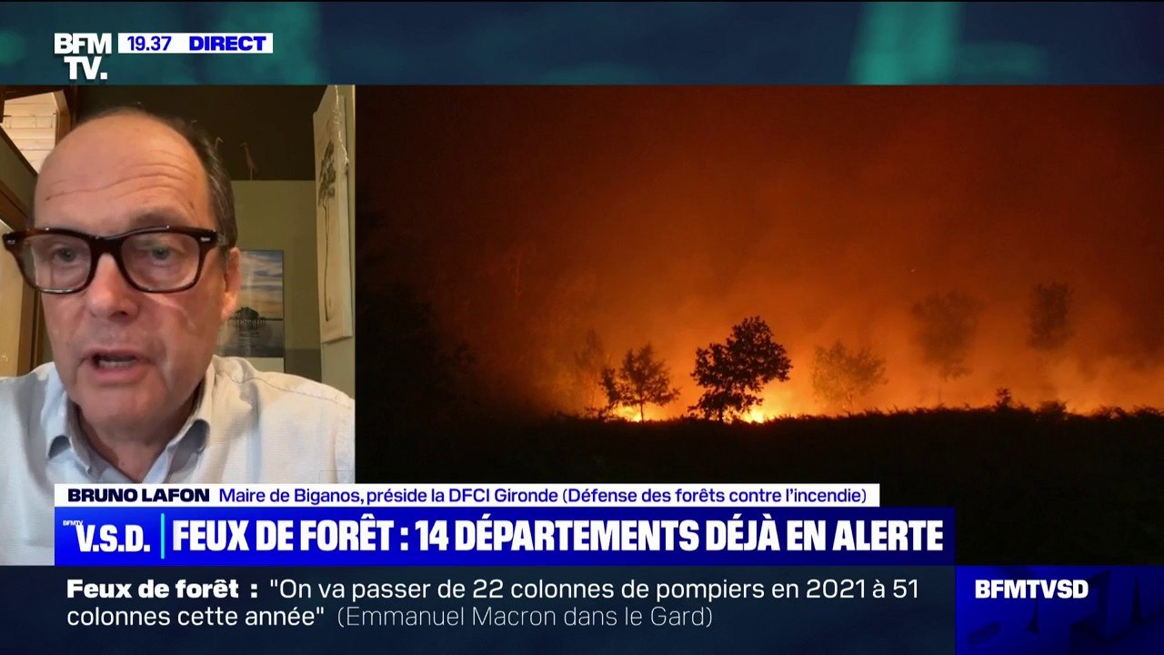 Incendies en Gironde l'été dernier: "Nous avons été aidés par le ministère de l'Agriculture", affirme Bruno Lafon, maire de Biganos