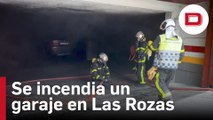 Se queman decenas de coches en el incendio de un garaje en las Rozas