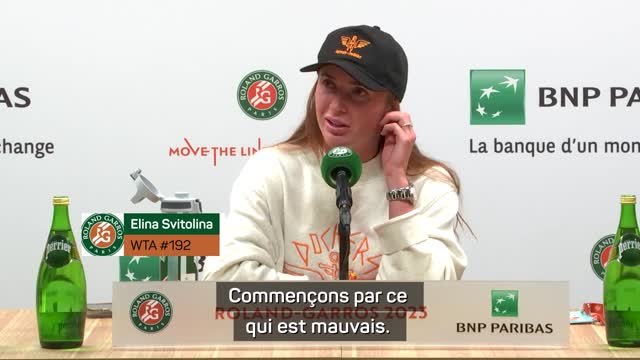 Roland-Garros - Svitolina : Le poignet de Gaël n'est pas en très bon état