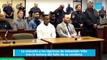 La reacción y las lágrimas de Sebastián Villa tras la lectura del fallo de su condena