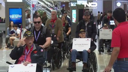 WATCH: World War II veterans depart for annual commemoration ceremony