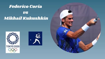 Federico Coria (ARG) vs. Mikhail Kukushkin (KAZ) / Tenis masculino / Tokio 2020