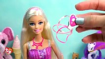 Barbie Color Change Makeup Color Me Glam Hair Frozen Ice Water Changer Fashion Style Doll