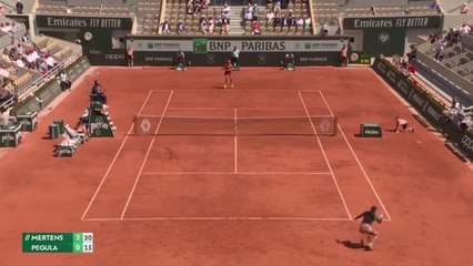 Third seed Pegula outclassed by Mertens