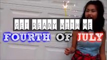 Get Ready With Me 4th OF JULY! Hair, Makeup & Outfit Idea   Jasmine Inthabounh