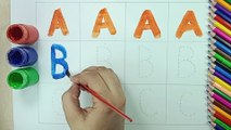 HOW TO LEARN AND WRITE CAPITAL LETTERS ABC /ALPHABETS /PHONIC SONG /COLOURS NAME /STARS SCHOOLING