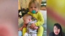 Really   Funny Siblings Baby Playing Together  FUNNY BABIES