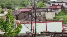 Eskişehir'de sel felaketi: Selin vurduğu ev böyle çöktü