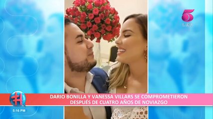 ¡Se comprometieron! Darío Bonilla sorprendió a Vanessa Villars con velada romántica