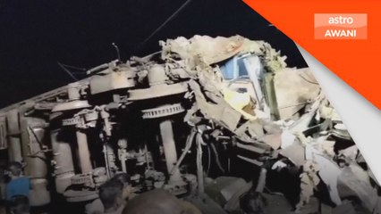 Dua buah kereta api bertembung di India, 120 orang maut