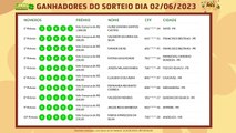 Confira os ganhadores do Vida e Sorteio desta semana